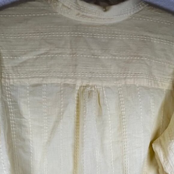 Westport Plus Size Butter Yellow Long Sleeve Button Up Shirt- Size 3X - Picture 7 of 11